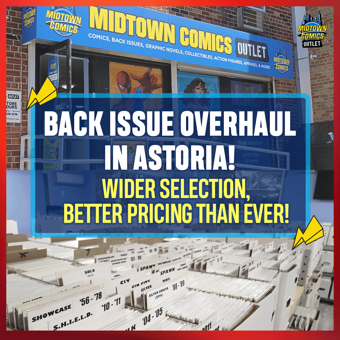 MidtownComics's tweet photo. NEW BACK ISSUE STOCK @ OUR #ASTORIA OUTLET!

We strive to stock up on all the #comicbooks you need for your #collection, so we've PACKED our #Astoriashop with a brand new stock of #comics

STOP BY AND SEE FOR YOURSELF!

#comicshop #comicbookhunt #MidtownComics #comicbookcollector https://t.co/q5JQ9zdm1B