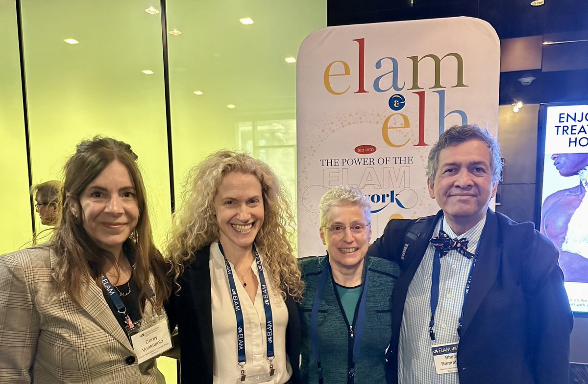 Congratulations to Drs. Corey Ventetuolo and @LauraStroudPhD who graduated from @ELAMProgram today-great to see them supported by @BrownMedicine senior leaders #ELUM Dr. Angie Caliendo & Dr Bharat Ramratnam @LifespanHlthSys @carenewengland @BrownMedPhys @BrownPVD @BrownUResearch