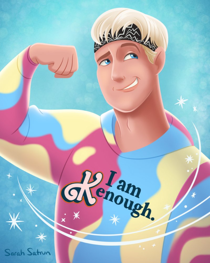 sketchy02's tweet photo. I finally gave in and did Barbie fan art! I would have never ever guessed that I would watch the movie, let alone love it so much! This from the girl who always picked the hotwheels happy meal over the barbie one. 😂
#Barbie #Ken #kenenough #fanart #drawing #procreatedrawing https://t.co/E7MN6zUlYY