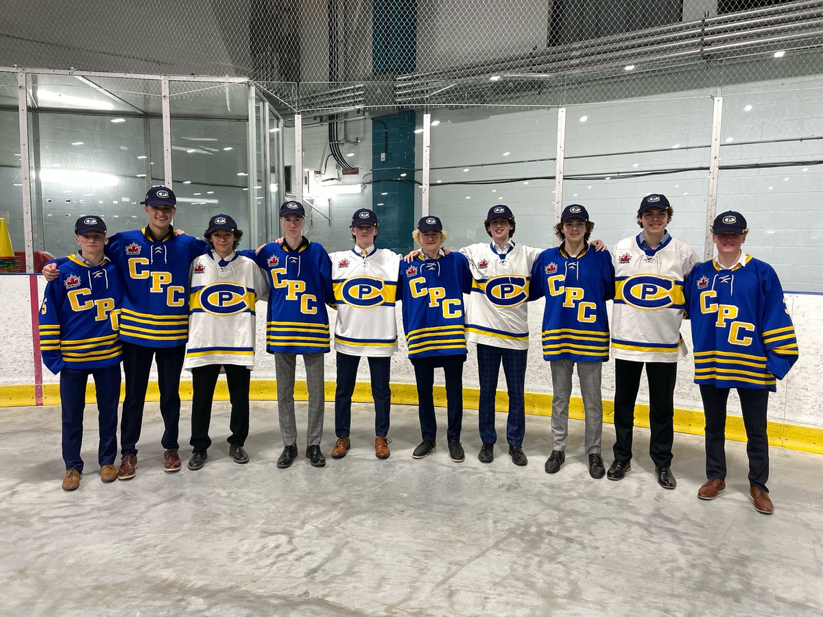 WELCOME!

Welcoming in the newest members of the CPC family! Your 2023-24 CCHL draft class of the Carleton Place Canadians!

Missing from the photo: (Carter Stevens &amp; Lukas Reisen) 

🔵🟡🔵
#CPC #WeNotMe