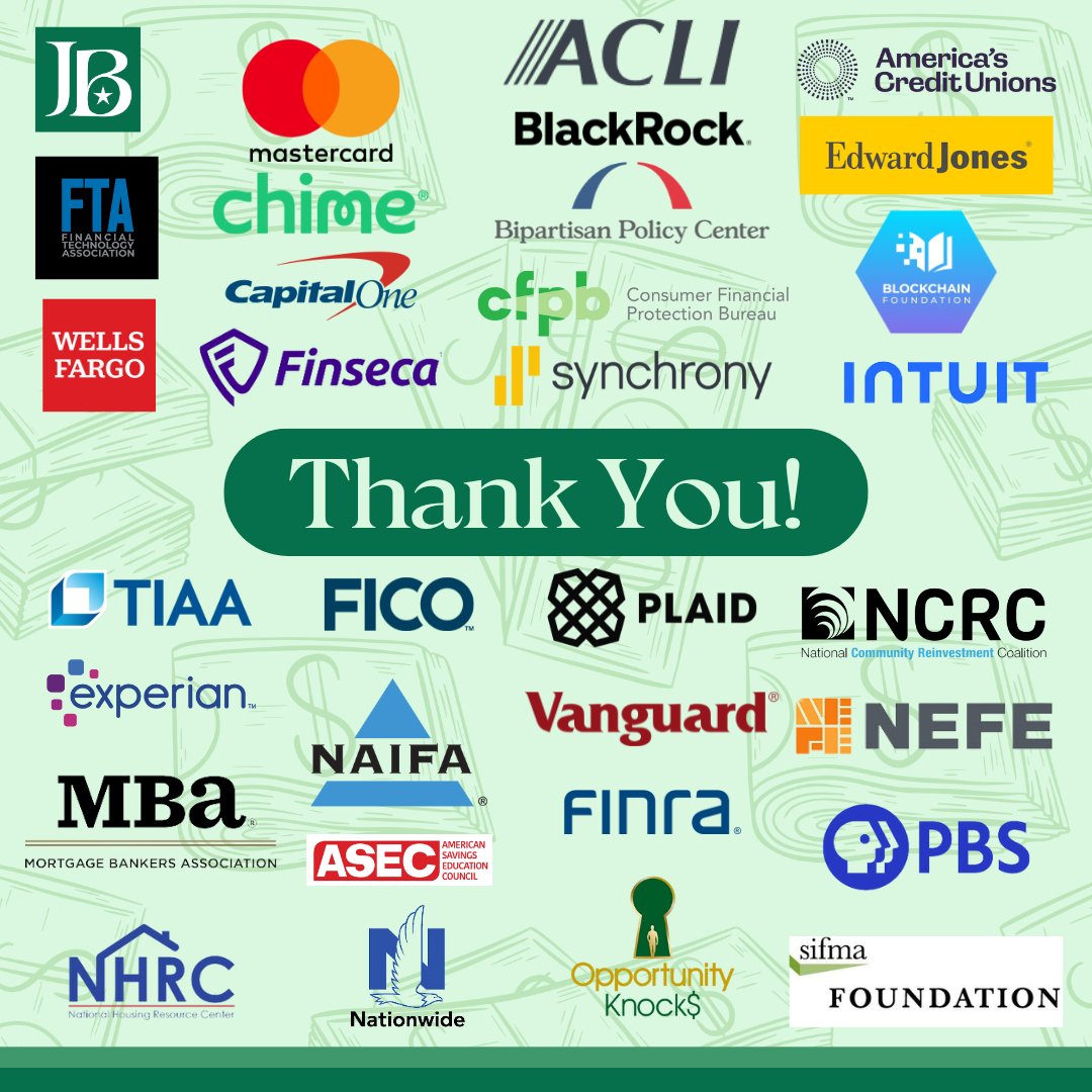 A huge thank you to the 30 organizations who joined us for today’s amazing resource fair! What a wonderful showcase of the incredible work being done to equip Americans with the tools and strategies to thrive financially and build wealth.