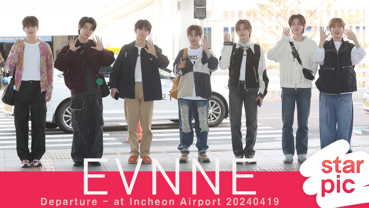 STARPIC11's tweet photo. 이븐 '아시아투어 떠나요!' [STARPIC] / EVNNE Departure - at Incheon Airport 20240419 
https://t.co/ZXLgCcsfKw 
#이븐 #EVNNE #아시아투어 #케이타 #박한빈 #이정현 #유승언 #지윤서 #문정현 #박지후 #KEITA #PARKHANBIN #LEEJEONGHYEON #YOOSEUNGEON #JIYUNSEO #MUNJUNGHYUN #PARKJIHOO https://t.co/CwhQnEJ3gk