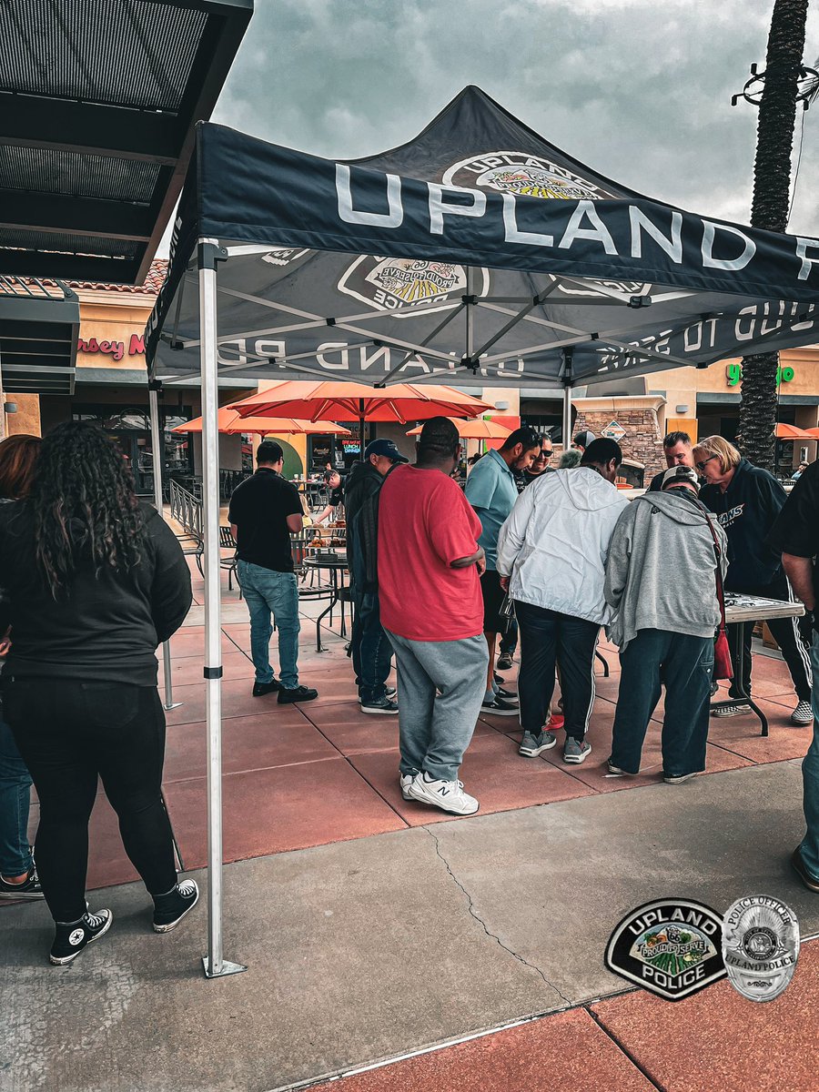 Thank you to everyone who stopped by Coffee with a Cop today! ☕️🚔 We had a great time getting to know you and appreciate your support. #UPD_ProudToServe #TeamUPD @UplandPDChief