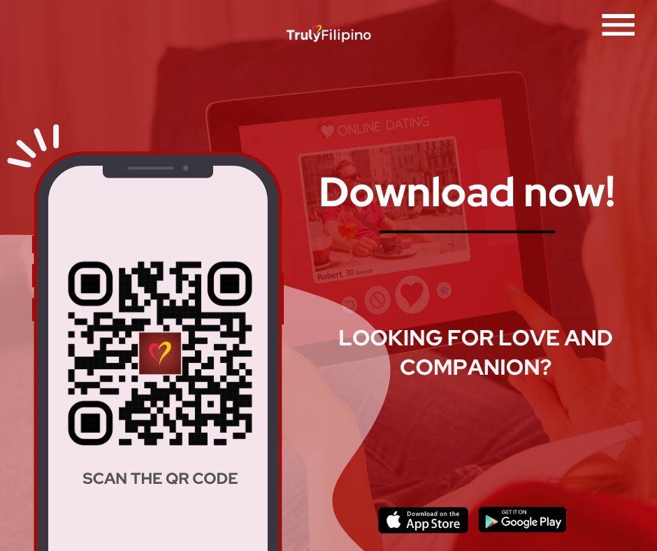 Want to find that special someone? Download TrulyFilipino today and let the magic begin!

Get TrulyFilipino today and sign up now!

#Filipino #datingapps #signuptoday #DownloadNow #downloadapp
