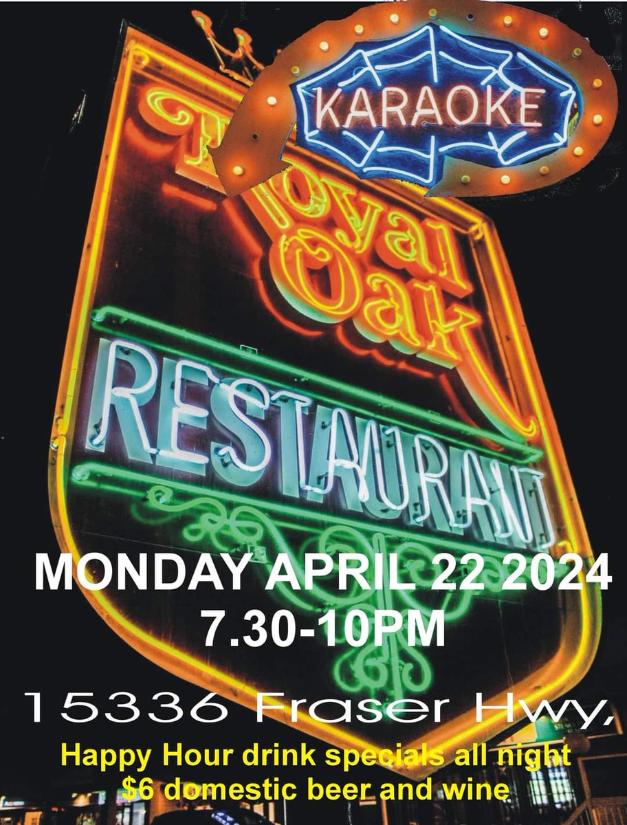 Karaoke on Monday night! @MR1_