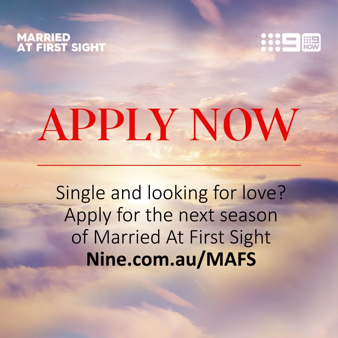 Sick of being the guy at the wedding without a plus one? Head to Nine.com.au/MAFS and we'll get you sorted! #MAFS