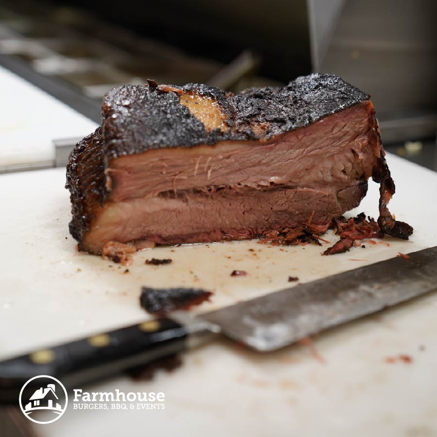 Did you know we smoke our brisket for days? 🍖✨ At Farmhouse, we take our BBQ seriously, ensuring each bite is packed with mouthwatering flavor and tender perfection. Come taste the difference of slow-cooked goodness today! 🔥👌