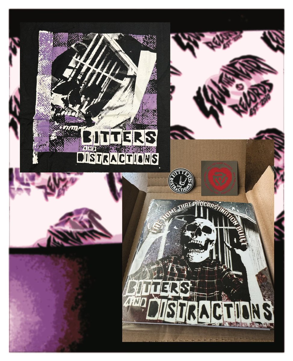 BittersDistract's tweet image. Thank you to everyone who has picked up the 7” vinyl bundle! As a reminder, @selltheheart has a bundle available for purchase which includes the 7” vinyl of our album “The Home That Procrastination Built” as well as a limited edition T-shirt! 

selltheheartrecords.bigcartel.com/product/bitter…