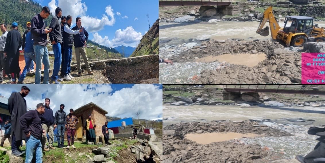 #RDPR with #Kupwara administration has initiated temporary restoration work on bridges & other infrastructure damaged by recent flash floods at #Kalaroos & #Magam blocks. The efforts aim to alleviate the suffering of the affected communities,with completion expected within a week