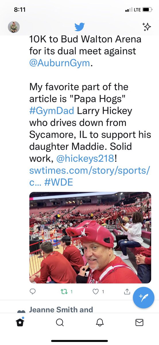 hickeys218's tweet photo. @corymtomlinson @RazorbackGym Alumni Papa Hog approves this upon initiation Woo Pig! https://t.co/R93jn9ltyT