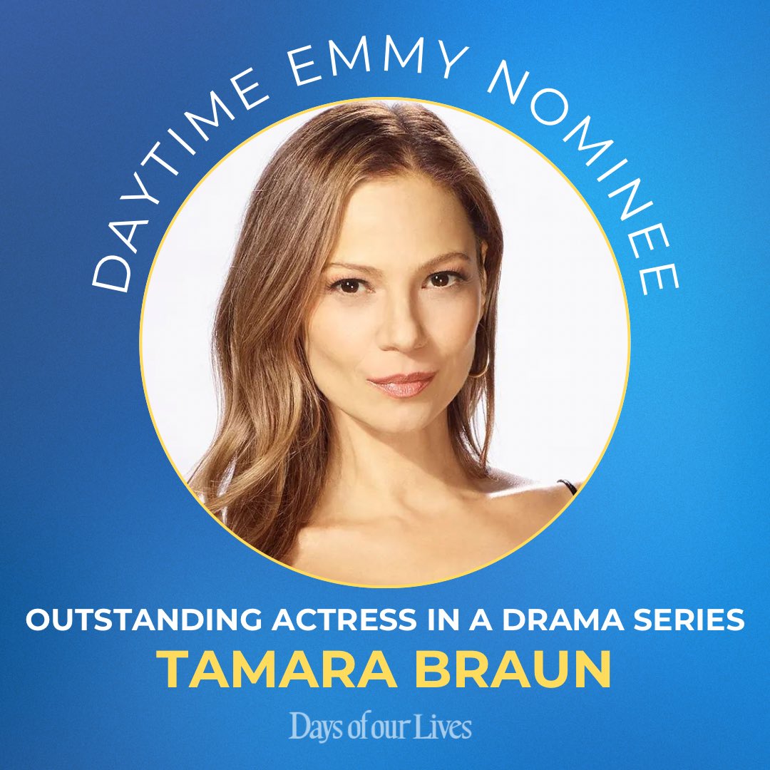 It’s an extra special birthday for @tamarabraun 🎉 Let’s celebrate her Daytime Emmy nomination for Outstanding Actress in a Drama Series! ⏳ #daytimeemmys #Days #Dool #daysofourlives