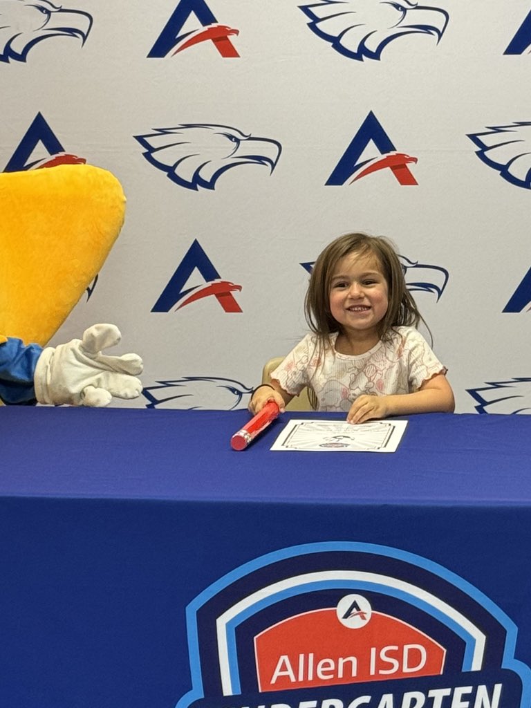 Kindergarten Signing Day was a hit! What an awesome opportunity to celebrate the young kiddos who will soon move on from Anderson Early Childhood School to an <a href="/Allen_ISD/">Allen ISD</a> elementary school. Thanks to the Anderson team for helping build an educational foundation.