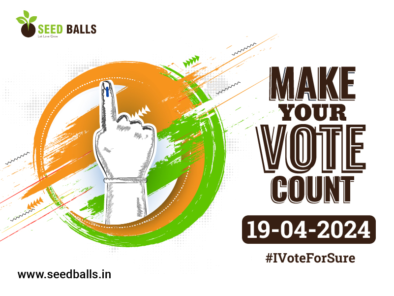 ramseedballs's tweet photo. Make Your Vote Count  (19.04.2024)
#IVoteForSure
Shop Now : https://t.co/NNnTjXYhQH
Contact : 9629503300 | 9655894545
Email : support@seedballs.in

#Returngift  #Birthdayreturngift #Weddingreturngift #Ecofriendly 
#Uniquereturngift #Seedpencil #Seedpen #Seedballs #Plantable https://t.co/OG1sp6285M