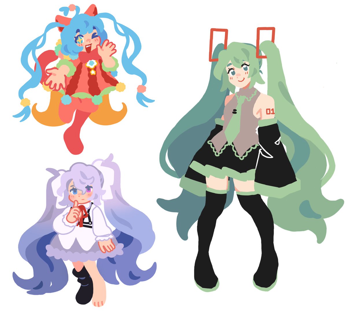 初音ミク 「projjy sekais 」|GABAGHOULのイラスト