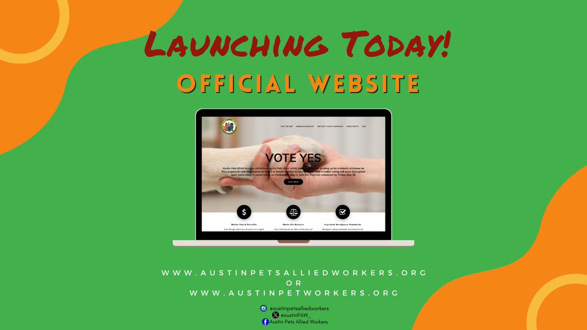 We've launched our one stop hub for all things APAW! Info about Org Committee? ✅ Petition? ✅ Union Advantage Points? ✅ FAQs? ✅ Contact Info? ✅ Organizing Rights Information? ✅ Articles / Media Releases? ✅ We've got it covered here! --> buff.ly/3xScZ08 #APAW