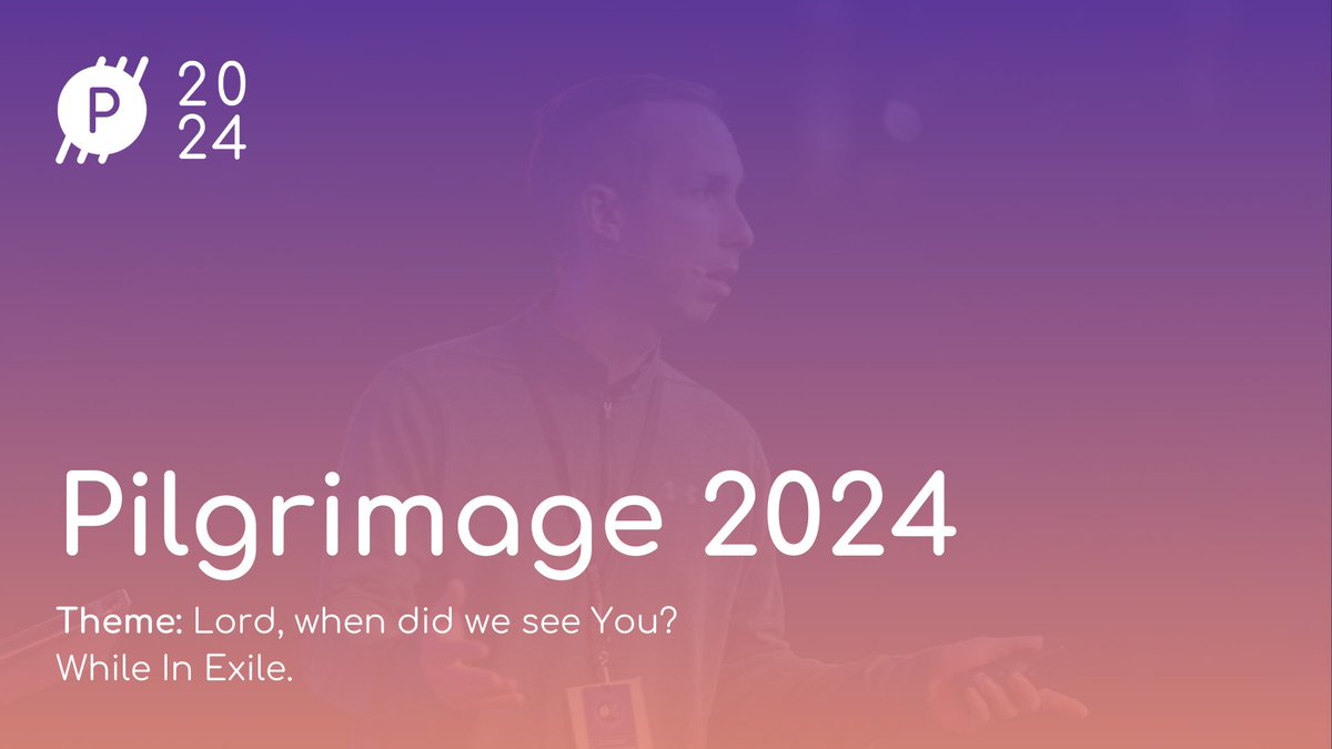 nccpilgrimage's tweet photo. Introducing the #nccp24 theme - Lord, when did we see You? While in Exile. 

Learn More: https://t.co/ltubZqzce3 https://t.co/CiJZ1KaaRO