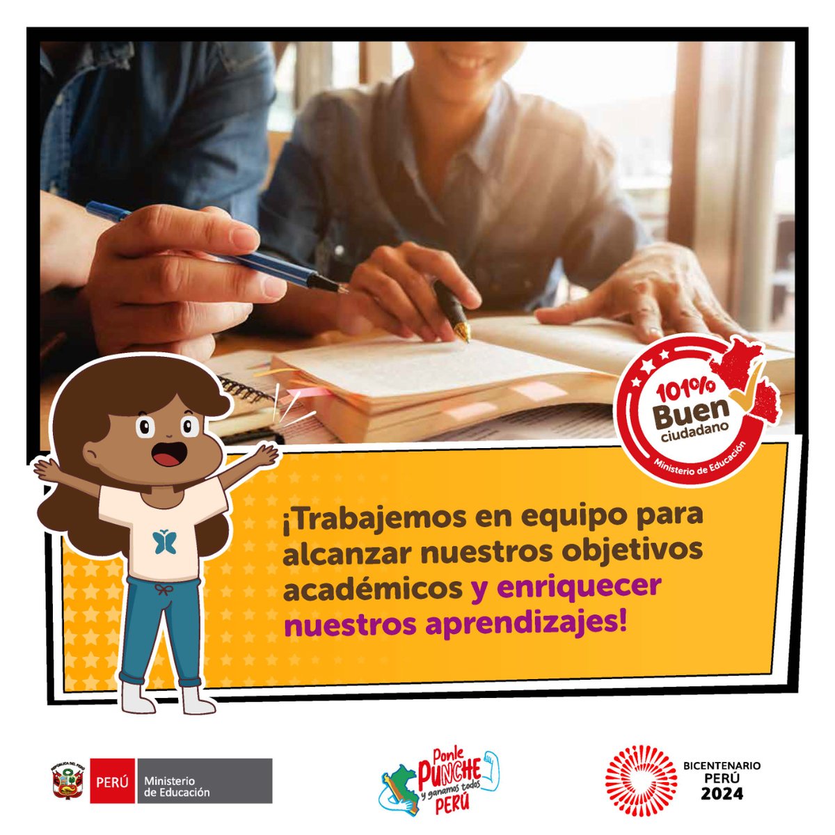 Realizar trabajos grupales en la escuela o la universidad te prepara para la vida adulta, ya que aprendes a compartir ideas🗣️, escuchar otros puntos de vista, y llegar a acuerdos para trabajar de manera colaborativa por el bien común.🤝
#101BuenCiudadano
#PorUnaConvivenciaMejor👍