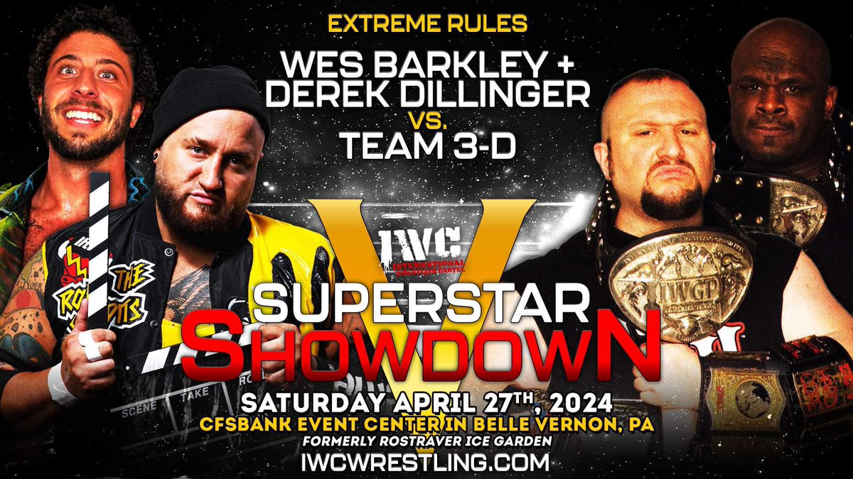 🚨GET USED TO SEEING THIS @IWCwrestling !!! 🚨 ♨️ ME AND @dErEk_DiLLiNGeR ARE TAKING OVER!!! ♨️ 🔥April 27th We take out THOSE DAMN DUDLEYZ!!!!!! @BustedOpenRadio 🔥