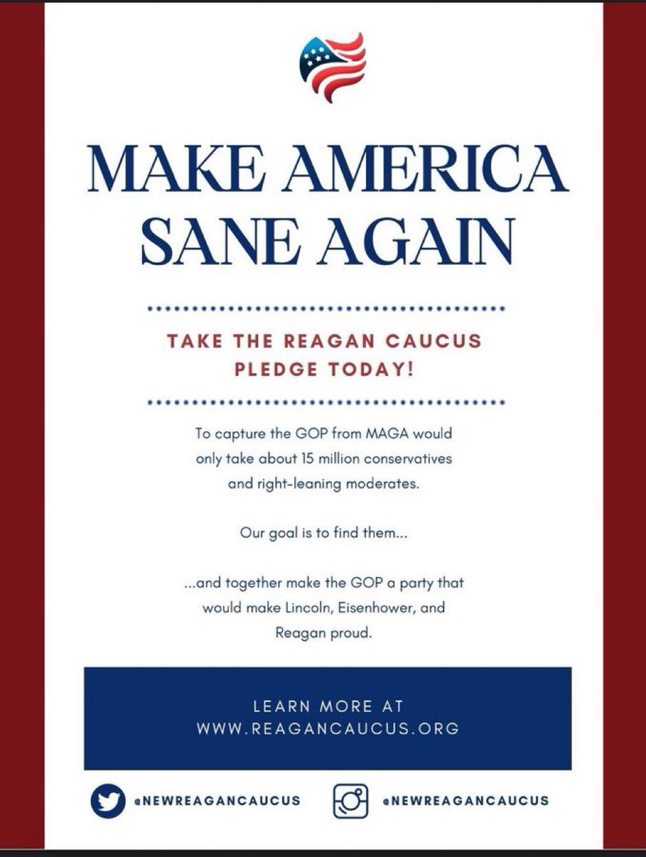 We seek to promote strong, viable, and principled Republican candidates for the state of Missouri! We hope you chose not just to join this chapter on that endeavor but also seek to pledge to help us reach our goal nationwide! Join up @NewReaganCaucus