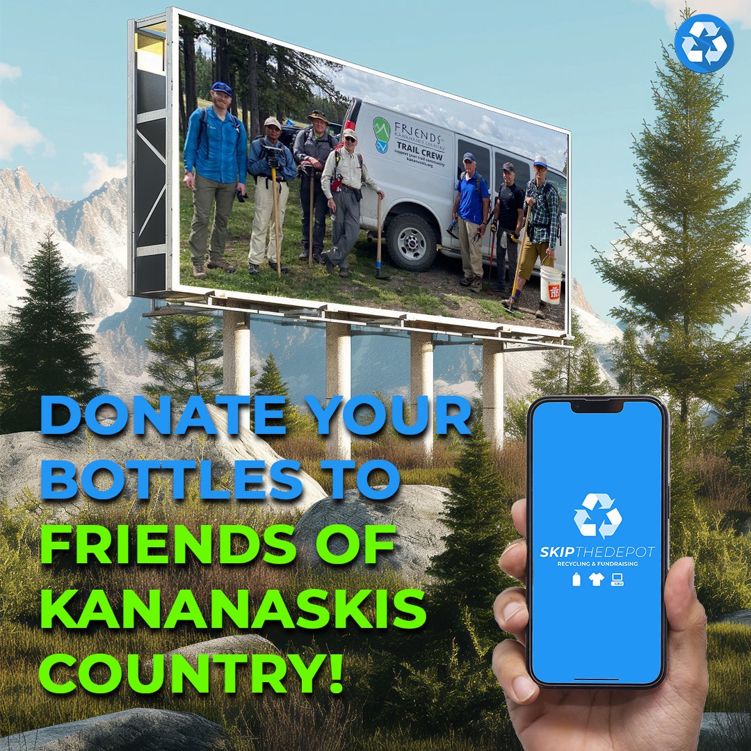 Friends of Kananaskis Country (@friendsofkc) on Twitter photo 🌍 Earth Day is coming up, let's celebrate by making a meaningful impact! 🌿Recycle with <a href="/skipthedepot/">SkipTheDepot</a> & you'll be supporting FKC! Use promo code “SKIPIG24” for a 90% refund on your next pickup! 🚛app.skipthedepot.com/kananaskis
#EarthDay #SkipTheDepot #Banff #Canmore #KananaskisCountry 🌍 Earth Day is coming up, let's celebrate by making a meaningful impact! 🌿Recycle with <a href="/skipthedepot/">SkipTheDepot</a> & you'll be supporting FKC! Use promo code “SKIPIG24” for a 90% refund on your next pickup! 🚛app.skipthedepot.com/kananaskis
#EarthDay #SkipTheDepot #Banff #Canmore #KananaskisCountry