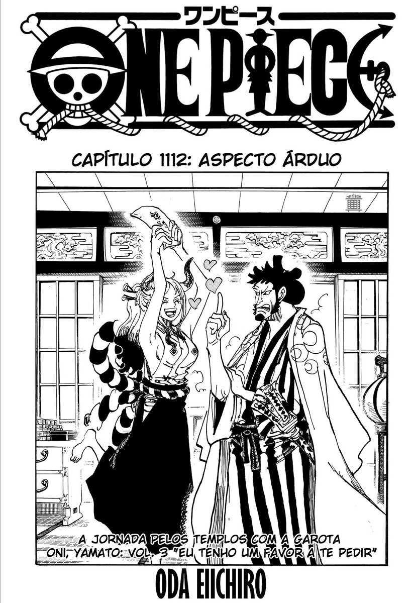 🚨 O Capítulo 1112 de One Piece já está disponível em português! Estavam com saudades? Chegou a hora após 3 semanas de espera! Link nos comentários. #ONEPIECE1112