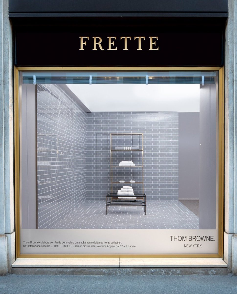cppluxury's tweet photo. Thom Browne X Frette capsule collection at Salone del Mobile 2024

#ThomBrowne #Frette #Milan #ViaManzoni #SaloneDelMobile #MilanoDesignWeek #luxuryhome #luxurylinen #homecollection @ThomBrowne @FRETTEhome https://t.co/qYyyxx1wxU