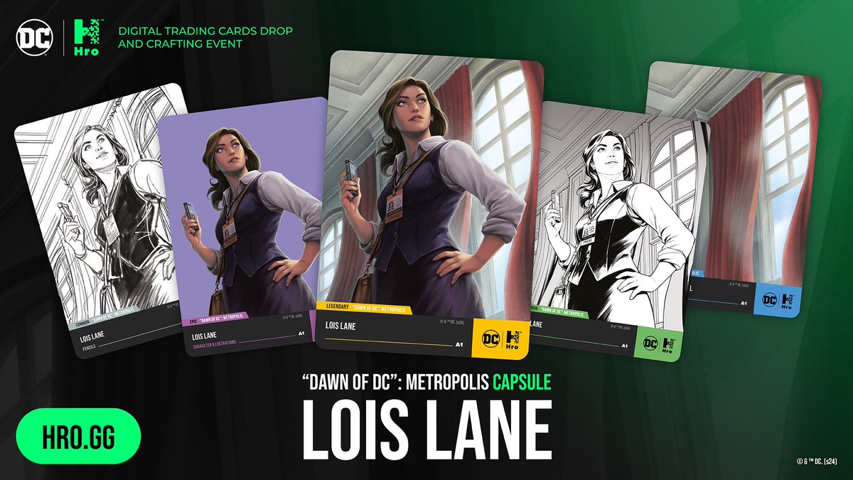 The minting for the @hro 🟢 “Dawn of DC: Metropolis Lois Lane” capsules opened today and the epics minted out today, no more to be pulled or crafted. Legends only have less than 20 out of 200 left to mint from the time of this post. 👀🙌👏

What I minted today, Legend A84! 🔥…