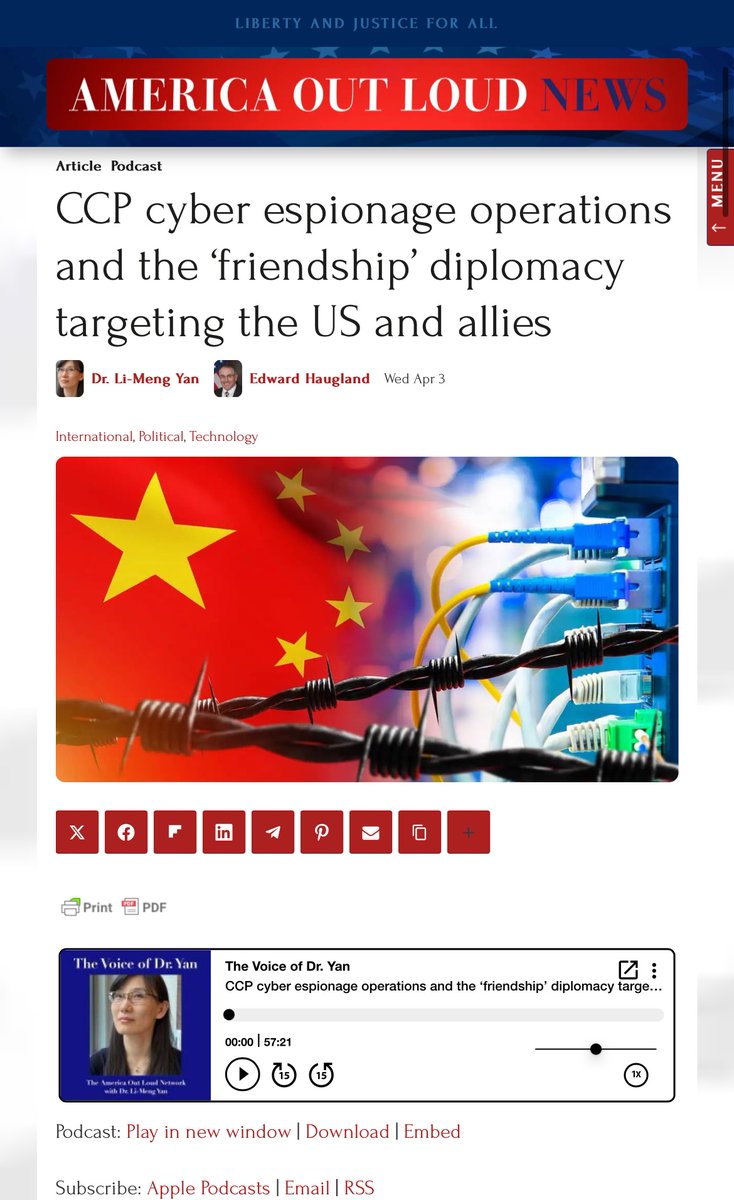 • “🇨🇳 government-linked hackers have burrowed into 🇺🇸 critical infrastructure and are waiting 'for just the right moment to deal a devastating blow,' FBI Director Christopher Wray said on Thursday. • “China is developing the ‘ability to physically wreak havoc on our critical