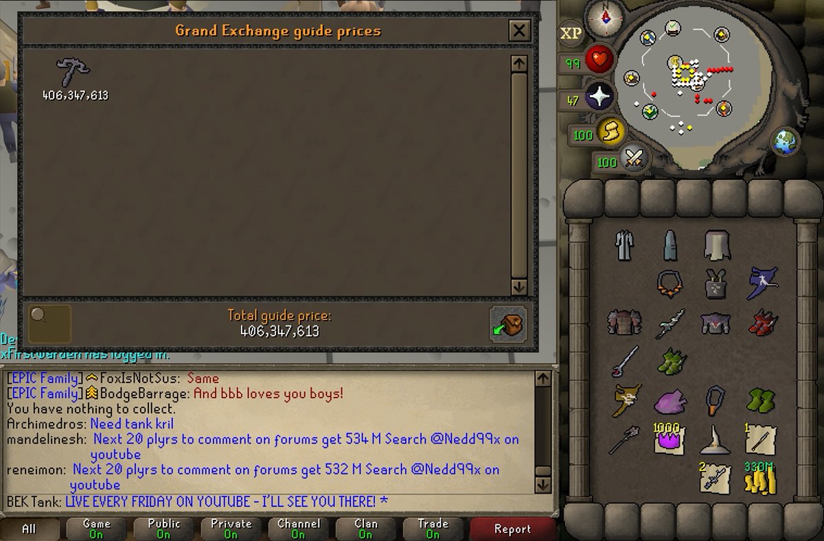 ZARYTE CROSSBOW Giveaway! 1 winner.        
How to enter: 
- Like the post/Retweet         
- You must be followed 
- Comment your RSN         
- and you MUST Join Discord and type "HYPE" discord.gg/e2vR2gejRM
Picking the winner in 7 days. 
#OSRS #RuneScape #OldschoolRuneScape