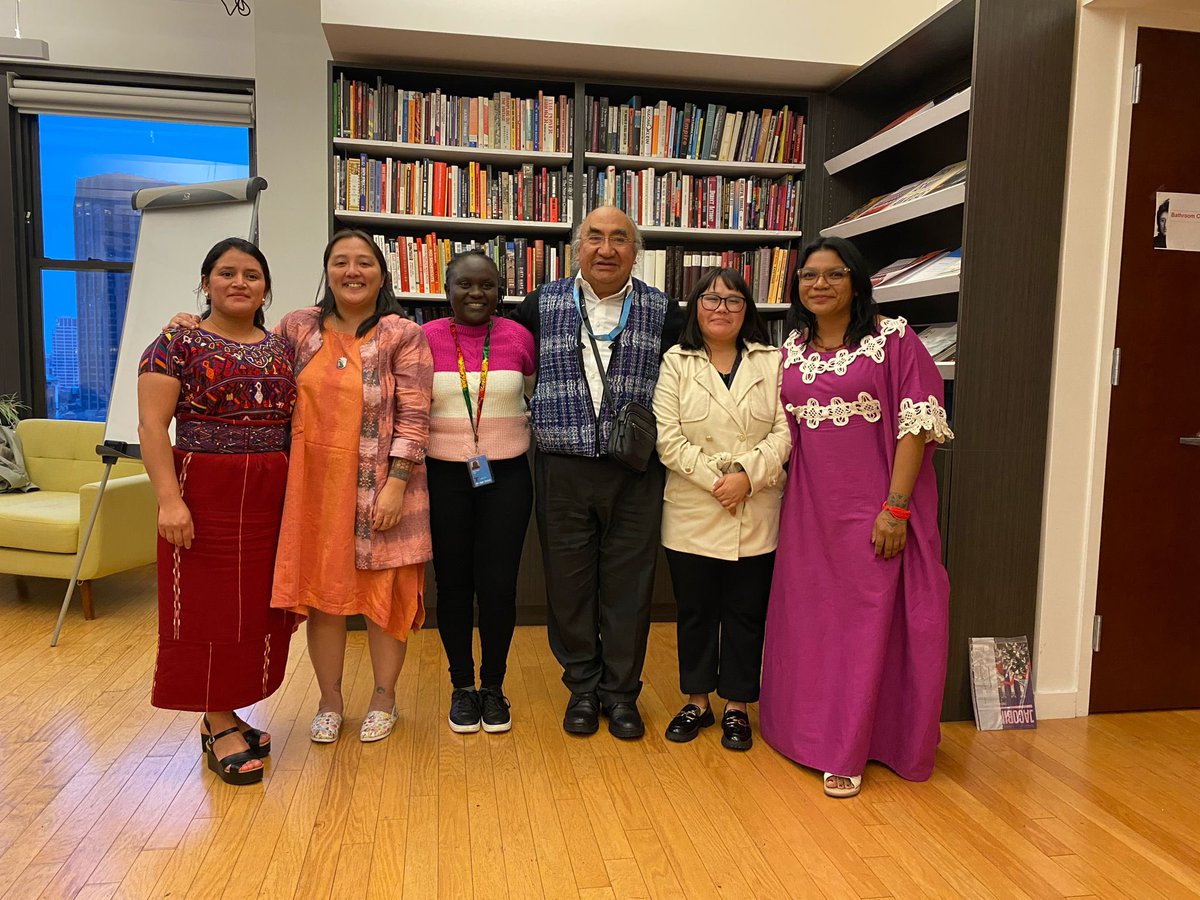 We’re so honored to have welcomed @RelatorDd Francisco Cali Tzay in our office tonight. The UN SR met with our #UNPFII2024 delegation to have an in-depth conversation about how to improve Indigenous people advocacy efforts. Thank you for this special opportunity!