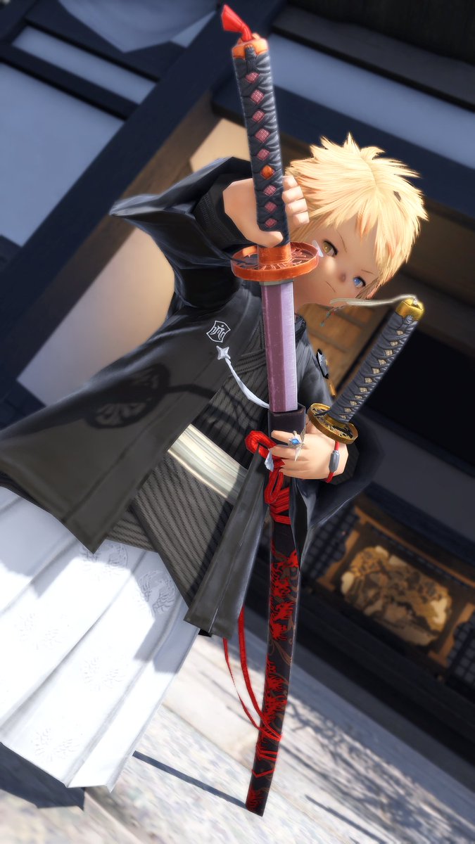 抜刀
#ララフェル 
#FF14 
#おはララ
#lalafell