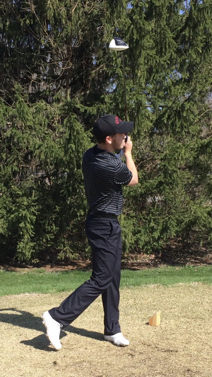 An alumni Chiefs just finished golfing while we were starting play today. Corey Peper was a 2018 KHS graduate and is an accountant. He needed a few days of relaxation after tax day. 😃 Corey was a varsity golfer and it was great catching up with him. Go Chiefs!!!