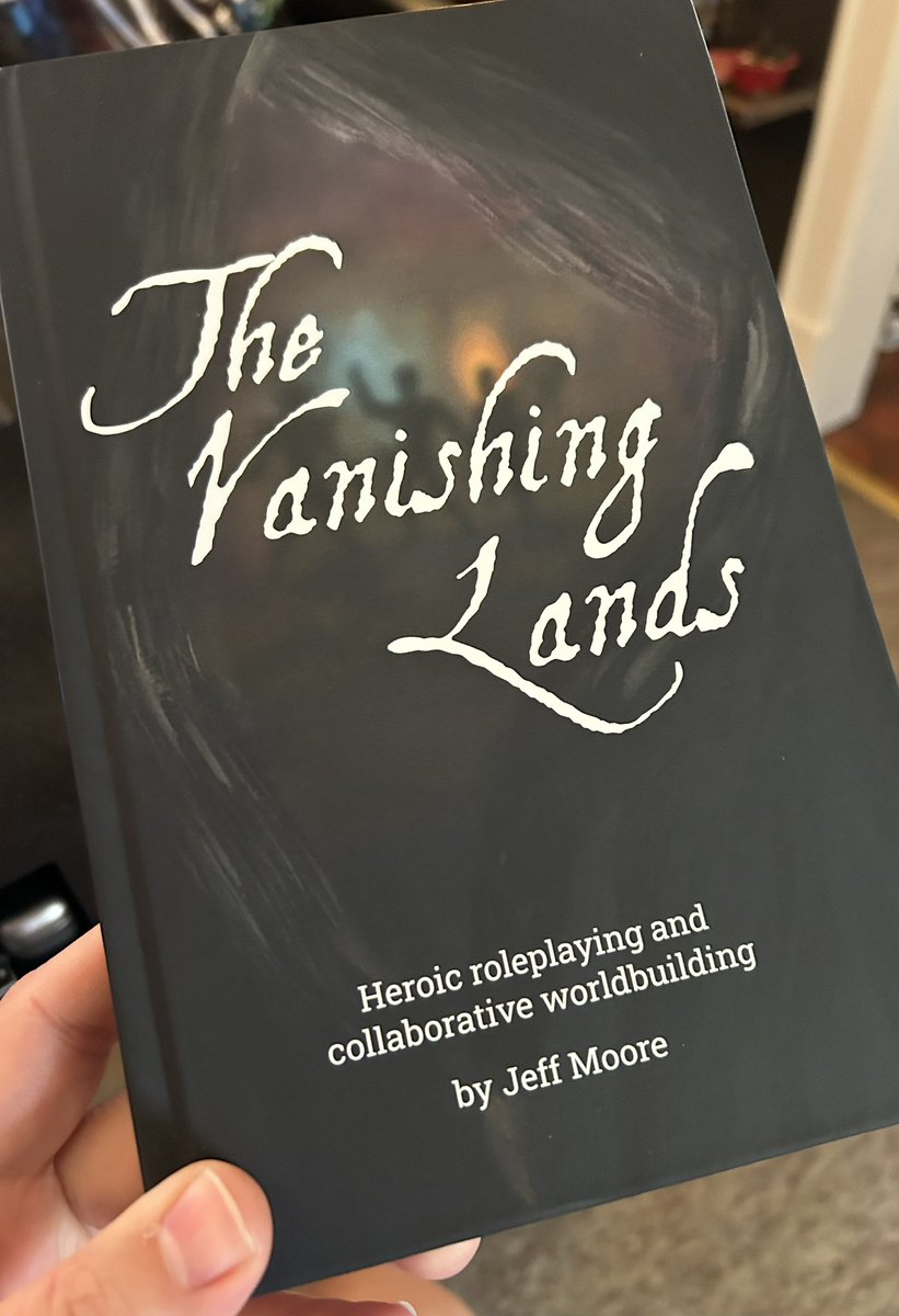 LandsVanishing's tweet photo. It’s finally out! Available in hardcover and PDF now at https://t.co/v55Rktse2x!

Tell your friends!

#ttrpg #rpg #gamedesign https://t.co/DMOHJ1eZop