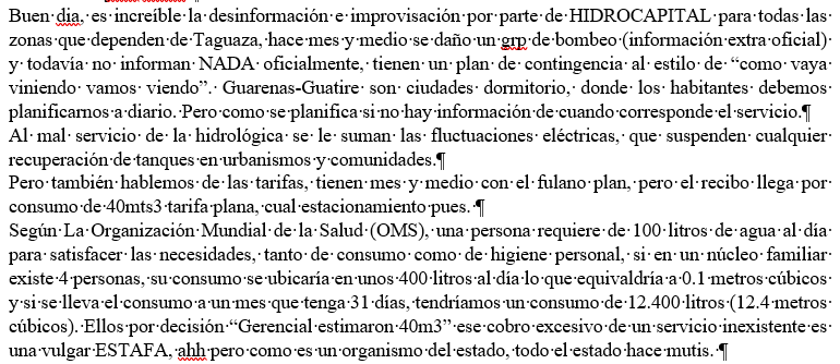 @NicolasMaduro @HidroCapital2 @RMarcoTorres @RubenRubmyr @minaguasoficial @MirandaGob @LidkRodelo @MueveteCasarapa @LidkRodelo @TortoleroFM @Bryancardenas0 @EmilioMateran @elsolidariogv @El_Noticiero @EldiarioLaVoz @ElPitazoTV @la_patilla @Edurodriguezg #CiudadCasarapaSinAGUA