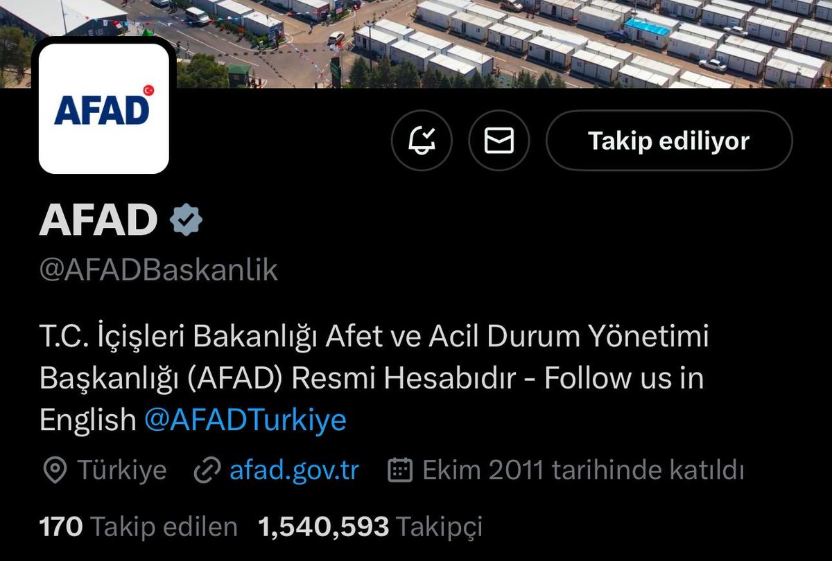 📍Tokat

Sosyal medya üzerinden; yanıltıcı ve dezenformasyona yol açan paylaşımlara itibar edilmemesini halkımızdan istirham ediyoruz. 

AFAD Başkanlığımızın @AFADBaskanlik resmî hesabından bilgilendirmeler yapılacaktır.

Hepimize geçmiş olsun.