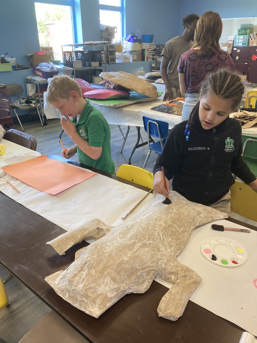 CanvasMiracles's tweet photo. Another fun day at Wesley House! The creativity was flowing as we learned to add detail to our Giant Puppets for the Cattywampus Parade on May 19TH. This year’s parade theme is “We Dwell Together,” https://t.co/GD1M2HFkT6