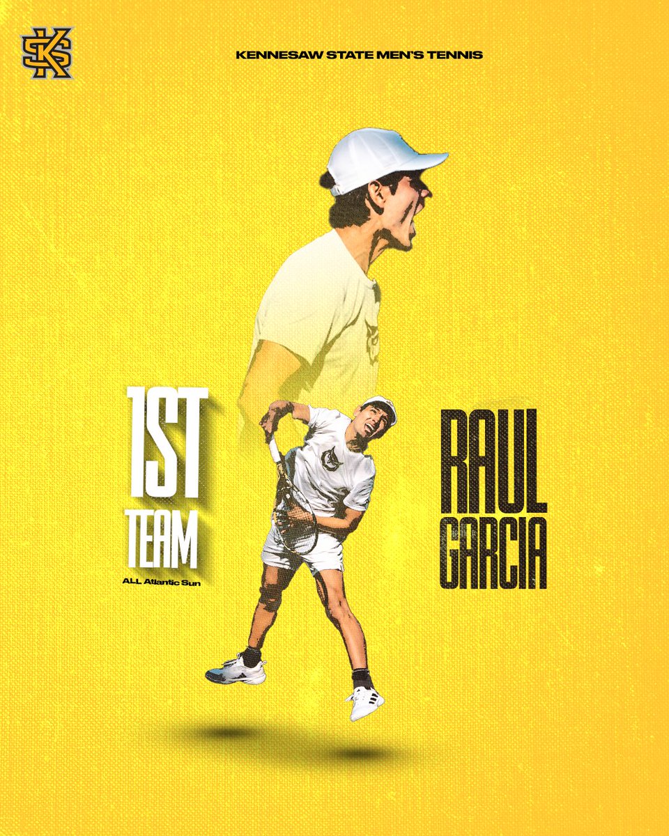 ✔️ 14-4 singles record (led team) ✔️ 12-4 in doubles ✔️ Team captain ✔️ Third consecutive #ASUNTennis First Team All-Conference selection Congrats, Raul!