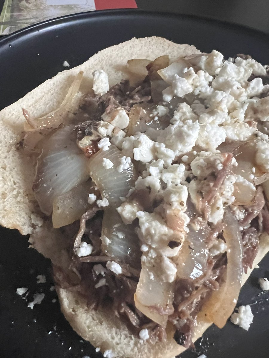 I used to think this old family recipe for Italian beef was really special, but the more I think I about it, I think it’s just the full tablespoon of salt that gives it that special flavor And yes I cover it in feta, sorry grandma