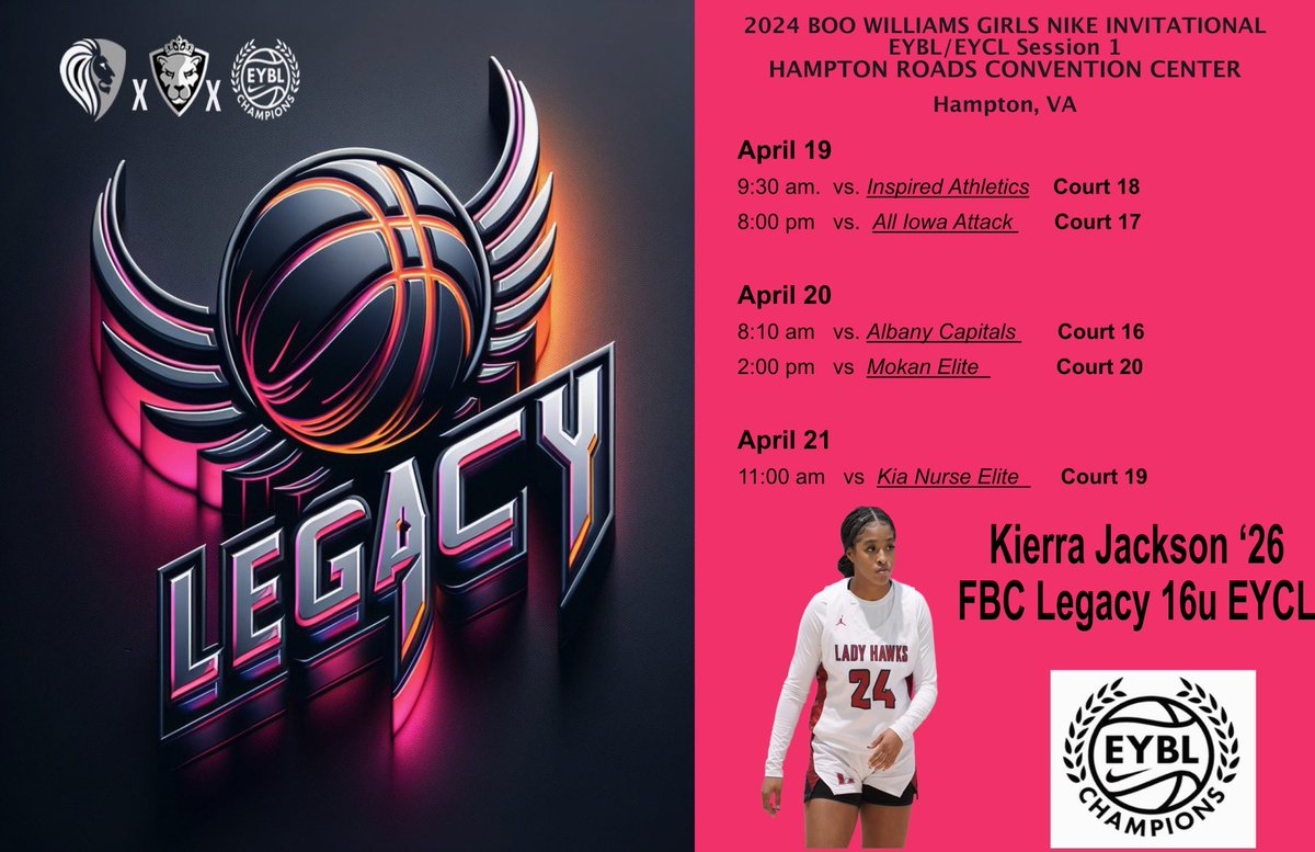 We’re in Virginia this weekend for @NikeGirlsEYBL Session #1. Coaches come and check us out!