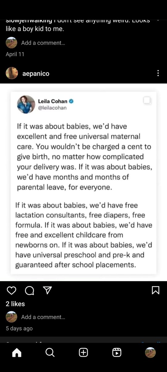 From over on Insta.
I can't argue with a word. Not one word.