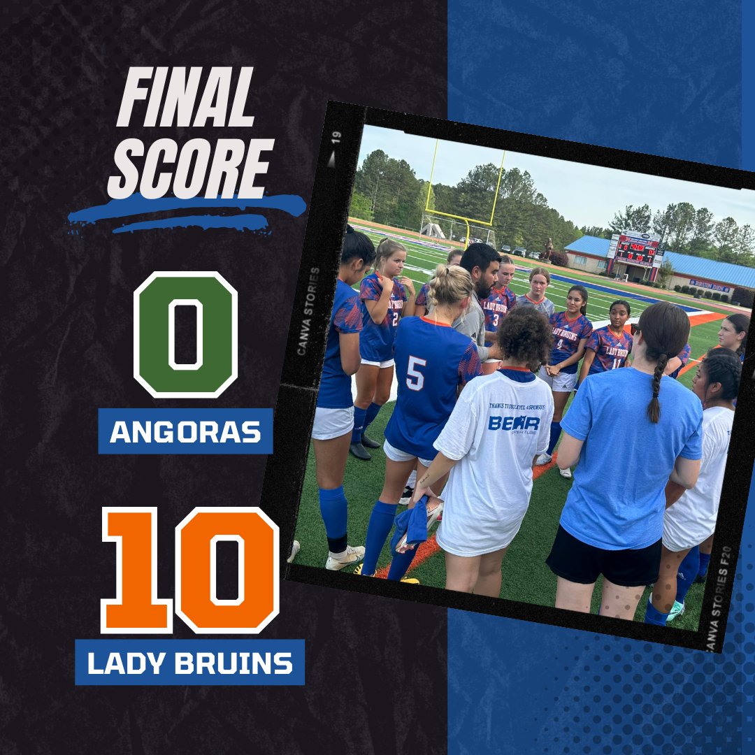 Great job tonight, Lady Bruins! 
Next up: Sweet 16 matchup vs. North Oconee next Thursday at home! #GoLadyBruins ⚽️