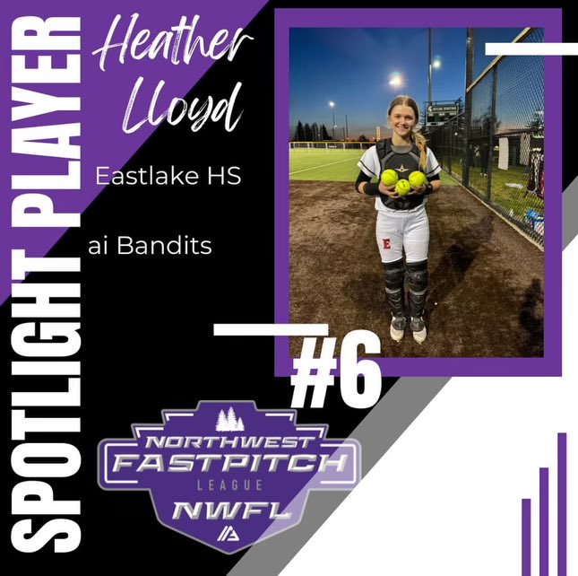 Thank you @NWFLFastpitch for the love. 💜🤍 @aibanditsbreer @thealliancefp