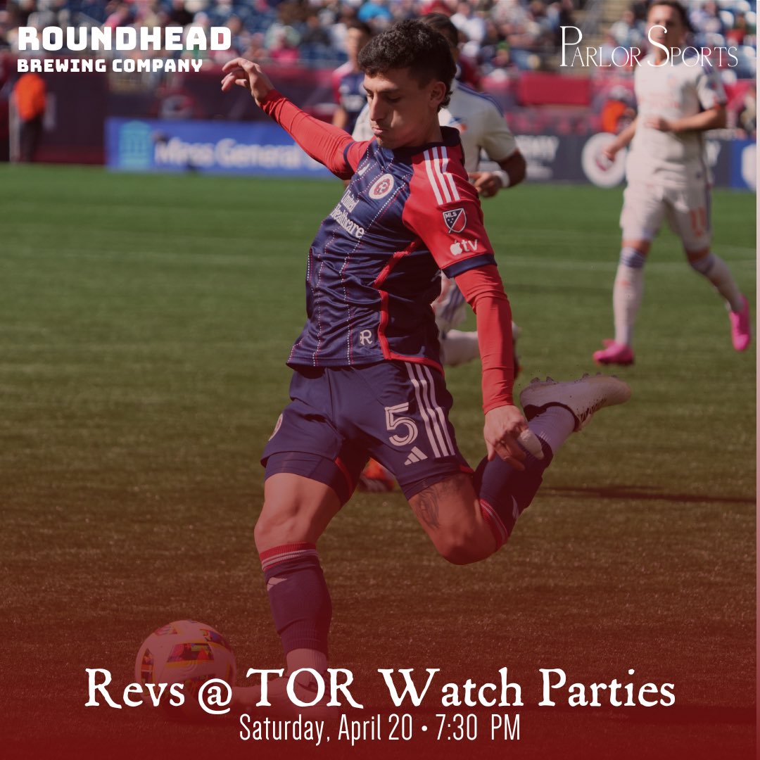 MidnightRiders's tweet photo. SATURDAY: join us to cheer on the Revs at @RoundheadBrew or @ParlorSports! Don't miss this one. #RidersOverHere #NERevs https://t.co/bi8wNrSr1C