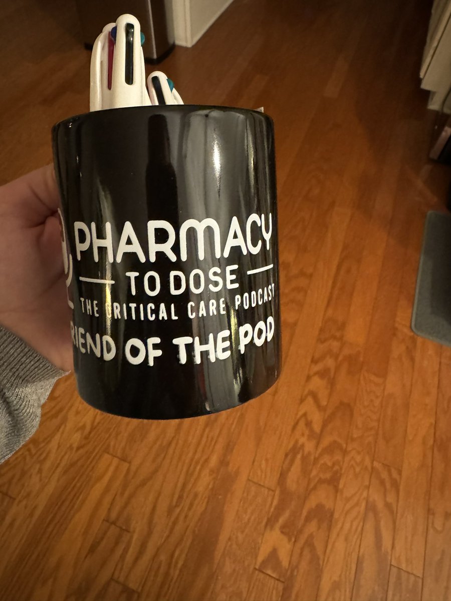 Olivia “Libby” Morgan, PharmD, BCCCP, BCGP (@libbyuga1) on Twitter photo New favorite coffee mug compliments of <a href="/PharmacyToDose/">Pharmacy To Dose: The Critical Care Podcast</a>! Thank you for having me. New favorite coffee mug compliments of <a href="/PharmacyToDose/">Pharmacy To Dose: The Critical Care Podcast</a>! Thank you for having me.