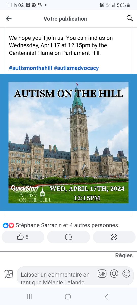 <a href="/RegroupementAPR/">Regroupement Autisme Prescott-Russell</a> 

#AutismAcceptance #inclusion