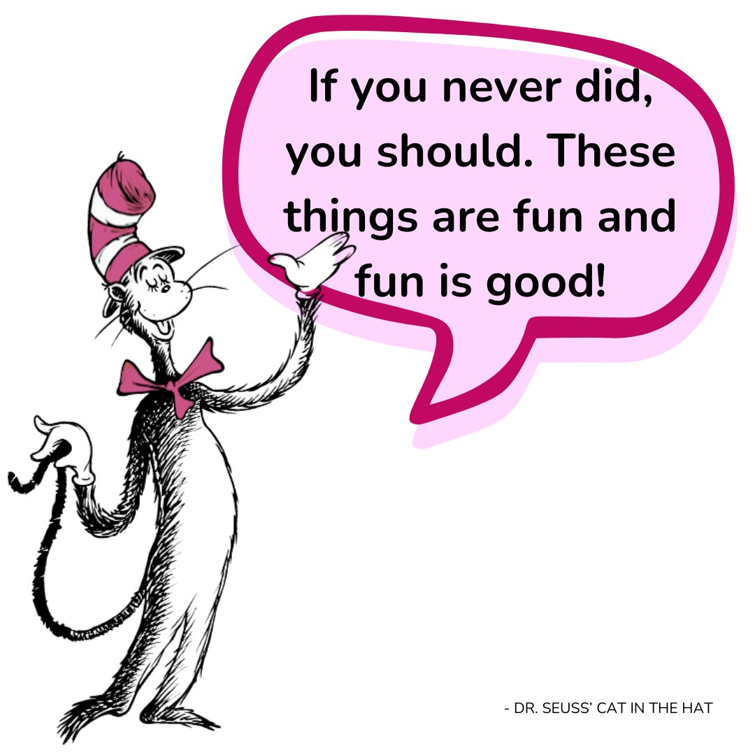 The Cat in the Hat reminds us of the importance of teaching our kids to embrace new experiences and enjoy life to the fullest. 

#drseuss #catinthehat #childrenseemagic #adventuresofchildren #childdevelopment #childbooks #kidsbooks #millennialparenting