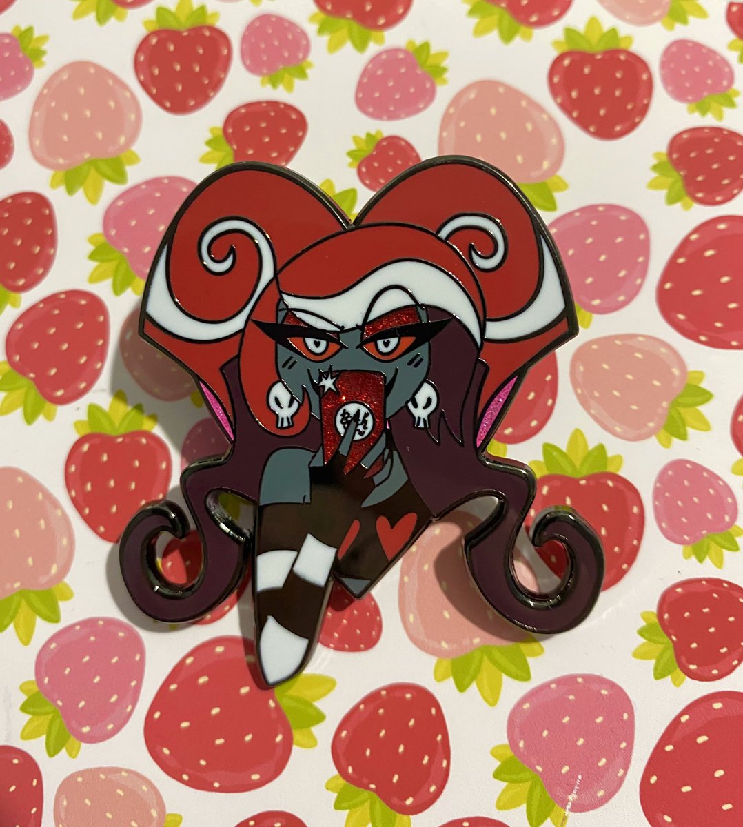 If you missed out on my Vox, Valentino, and Velvette pins, pre0rders are up for a rest0ck! 💖🦋📺📱 #HazbinHotel #HazbinHotelVox #HazbinHotelVelvette #HazbinHotelValentino #StaticMoth