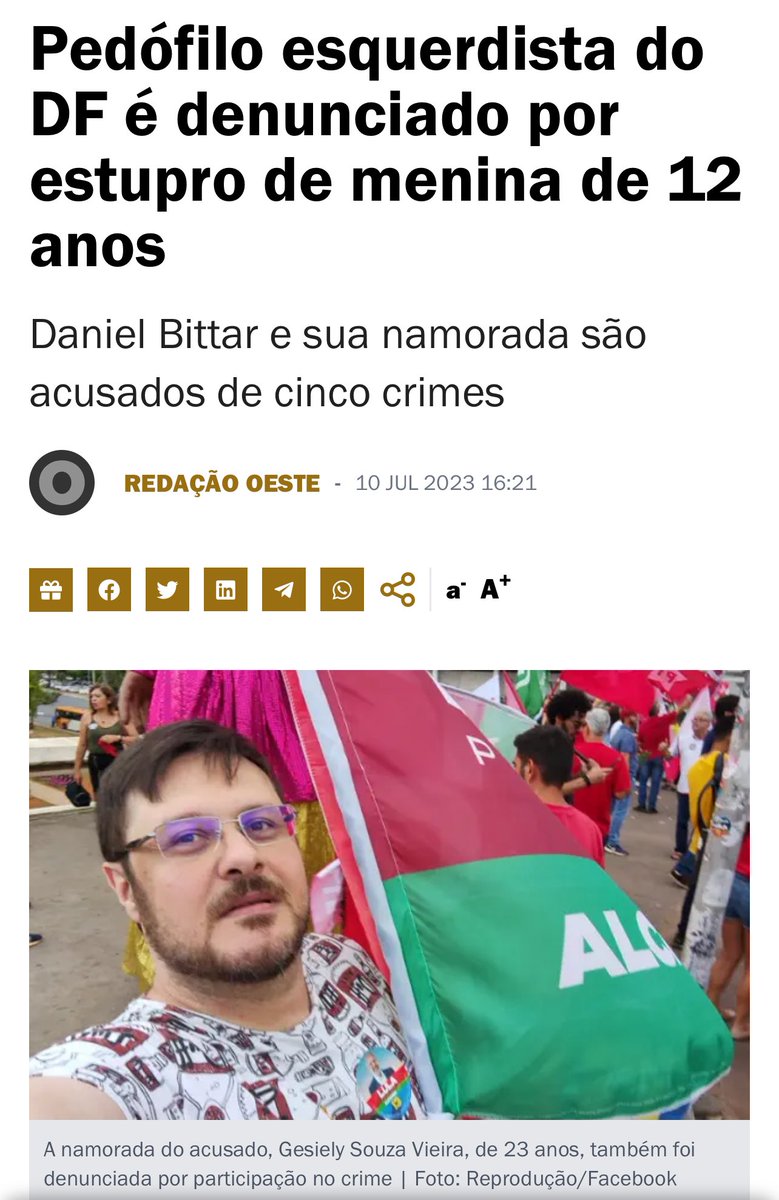 O polêmico tweet media