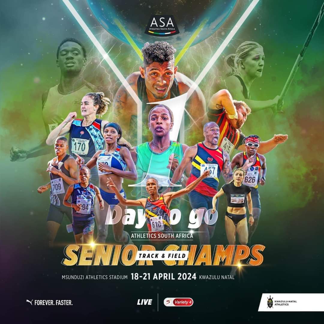 It’s almost GO time! All roads lead to Msunduzi Athletics Stadium today  🛣️ 🛣️

Be there or be told 🔥

#ASASeniorCrhamps
#MzanziAthleticsSuperheroes 
#JoinTheMovement
#GlobalSportsNews 

©️ Athletics South Africa