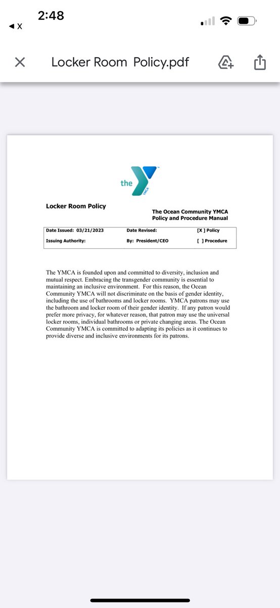 Not wanting to discriminate against anyone (except biological females, that is), the OCY still allows men pretending to be women to use the women’s facilities. This puts women in uncomfortable and potentially unsafe situations. I’m sure the YMCA would love to hear your thoughts.